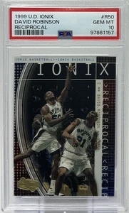 David Robinson PSA 10 - 1999 Upper Deck Ionix - Spurs, Naval Academy, Admiral - Picture 1 of 8