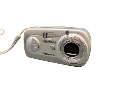 Samsung Digimax A4 Digitalkamera silber 4,0MP 12fach Zoom Geprüft Kompakt - Bild 1 von 4