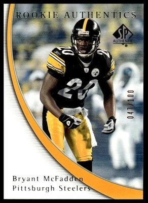 2005 SP Authentic #119 Bryant McFadden Rookie Authentics Gold #/100 - Image 1 of 2