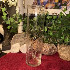 Vintage Libbey La Femme 3D Akt tanzende nackte Dame 8,75" Becher Glas Vase - Bild 1 von 7