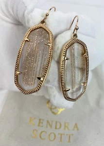 Kendra Scott Elle Ohrringe In Roségoldfarben Gold Dusted Glass - Bild 1 von 7