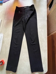 Lisette L Montreal Pants 2 Black Stretch Straight Pull On Logo Comfort - Picture 1 of 4
