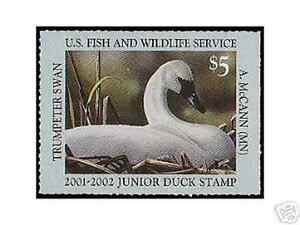 JDS9 - 2001 XF MNH Junior Duck Stamp