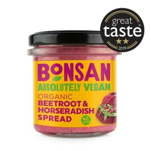 💚 Bonsan Organic Beetroot and Horseradish Vegan Pate 130g - Picture 1 of 1