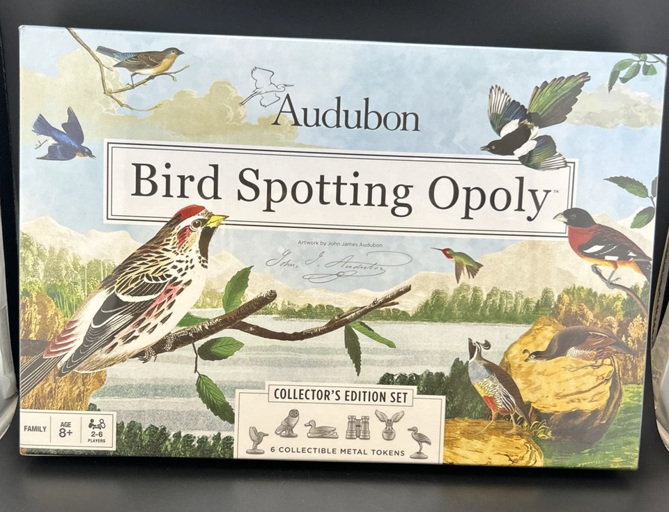 SEALED NEW Audubon Bird Spotting Opoly Collectors Edition Monopoly Board Game - Image 1 of 4