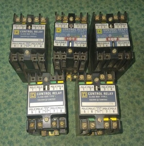 (5) Sq. D Control Relays Type 8501LO40 (20603-G3) - Picture 1 of 5