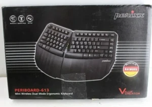 Perixx PERIBOARD-613B Compact Wireless Ergonomic Split Keyboard black - Picture 1 of 7