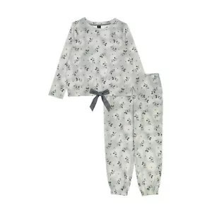 Disney Mickey Mouse Friends 2-Piece Pajama Set Grey - Picture 1 of 1