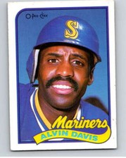 1989 O-Pee-Chee Baseball #57 Alvin Davis  Seattle Mariners V95423
