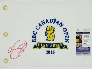 WINNER JASON DAY SIGNED 2015 RBC CANADIAN OPEN GOLF PIN FLAG AUTOGRAPH JSA K98 - Picture 1 of 2