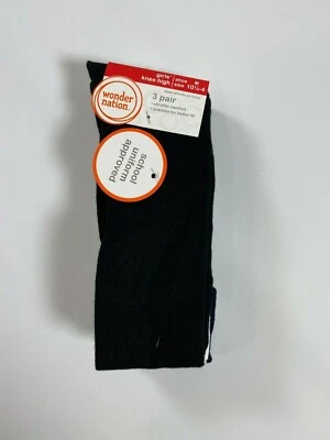Wonder Nation Girls Knee High Socks (3 Pair) M(10.5-4) NEW! NWT - Image 1 of 3