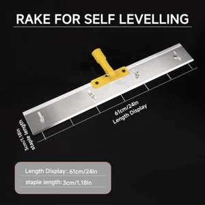 Adjustable Pin Leveller for Levelling Compound Screed Rake 61Cm Flooring Tools - Picture 1 of 7