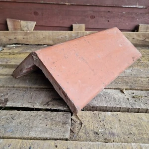 6no Reclaimed 18" Angled Ridge Tiles 105⁰ Degree | Stamped 1993 | 9ft Run - Picture 1 of 7