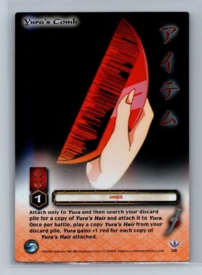 Inuyasha TCG - Yura's Comb 228 - FOIL RARE - Score TetsuSaiga - Image 1 of 2