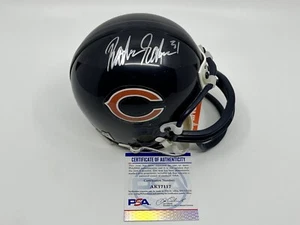 Rashaan Salaam Chicago Bears signed Autogramm Mini Helm PSA DNA *17 - Bild 1 von 4