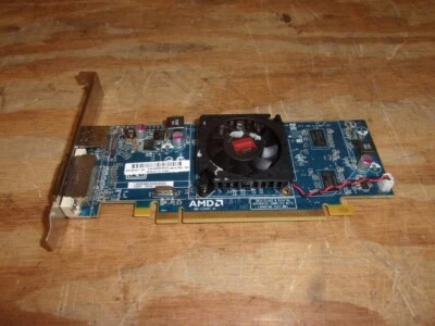 Tarjeta gráfica de video PCI AMD HP C264 677894-002 109-C26497-01 PCIe DisplayPort DVI  - Imagen 1 de 4