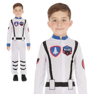 Disfraz de astronauta para niños Hombre espacial Niño NASA Vestido elegante Conjunto Nuevo - Imagen 1 de 5