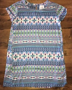 Peek Nordstrom Multi Boho Aztec Print Tunic Top Dress Girls Size 14 3XL - Picture 1 of 4