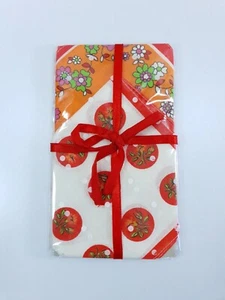 Napkins Cotton Set of Two Colourful Flowers Floral Gift - Picture 1 of 2