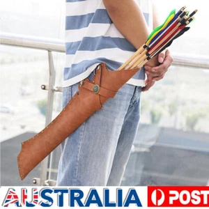 Archery Arrow Quiver Waist Bag Leather Hip Holder RH LH Bow Hunting-Shooting NEW - Picture 1 of 14