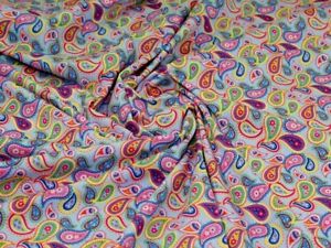 Minerva Cotton Jersey Stretch Knit Fabric Multicoloured - per metre