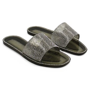 Olivia Miller Damen-Slipper schwarz Strass Barleycove runde Spitze (Größe 6) - Bild 1 von 8