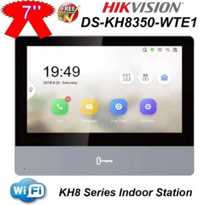 Hikvision DS-KH8350-WTE1 Touchscreen Indoor Station IP Video Intercom WiFi PoE - Picture 1 of 10