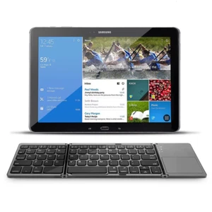 Mini Folding Keyboard Bluetooth Wireless Portable Universal Touchpad Keyboard UK - Picture 1 of 7