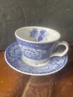 spode blue room Georgian series floral cup and saucer set 
