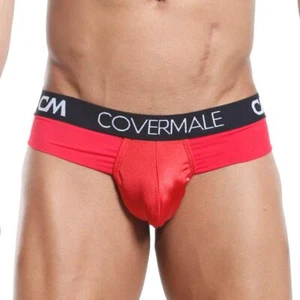 Mens Sexy Slip Thong Soft Pouch Enhancing Full Coverage Shiny Bikini Underwear - Picture 1 of 4