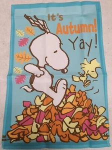 Snoopy "It's Autumn! Yay!" Garden Flag 12”x 18” - Picture 1 of 1