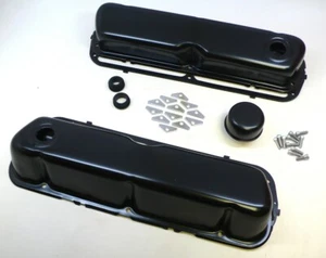 Kit de vestir motor de cubierta de válvula negra bloque pequeño Ford SBF 260 289 302 BO - Imagen 1 de 6