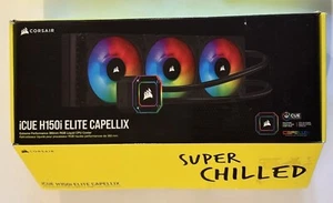 Corsair iCUE H150i Elite Capellix + Elite LCD Upgrade Kit+ (4) QL120 RGB Fans - Photo 1/11