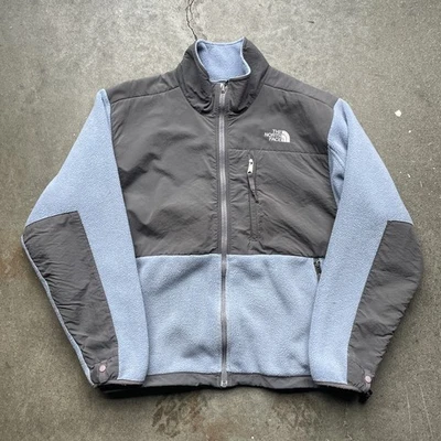 The North Face Denali polar azul y gris grande para mujer Foto 1 de 4