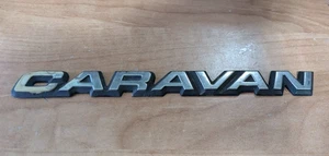 Vintage Plastic Dodge Caravan Car Adhesive Emblem Badge Trim Nameplate Logo RARE - Bild 1 von 2