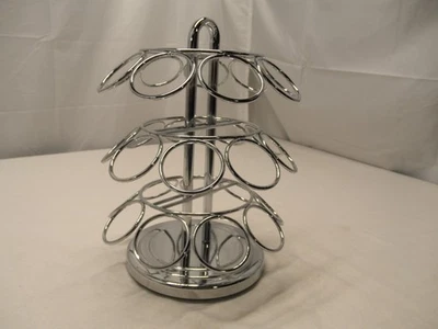 Soporte para cápsulas K-Cup 27 cromo carrusel giratorio para encimera Foto 1 de 4