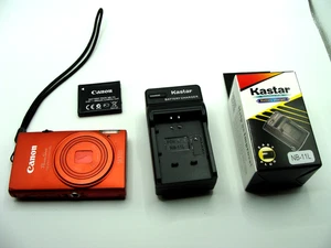 Canon PowerShot ELPH 110 HS 16.1 Mega Pixels Red for Parts - Cracked Screen - Picture 1 of 23