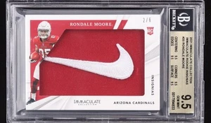 2021 Immaculate Rondale Moore Jumbo Nike Patch RC /6 Cardinals Rookie BGS 9.5 - Picture 1 of 2