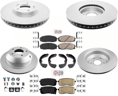 AmeriBRAKES GEO Coated Disc Brake Rotors & Pads Kit For KIA Sedona 2015-2019 - Image 1 of 4