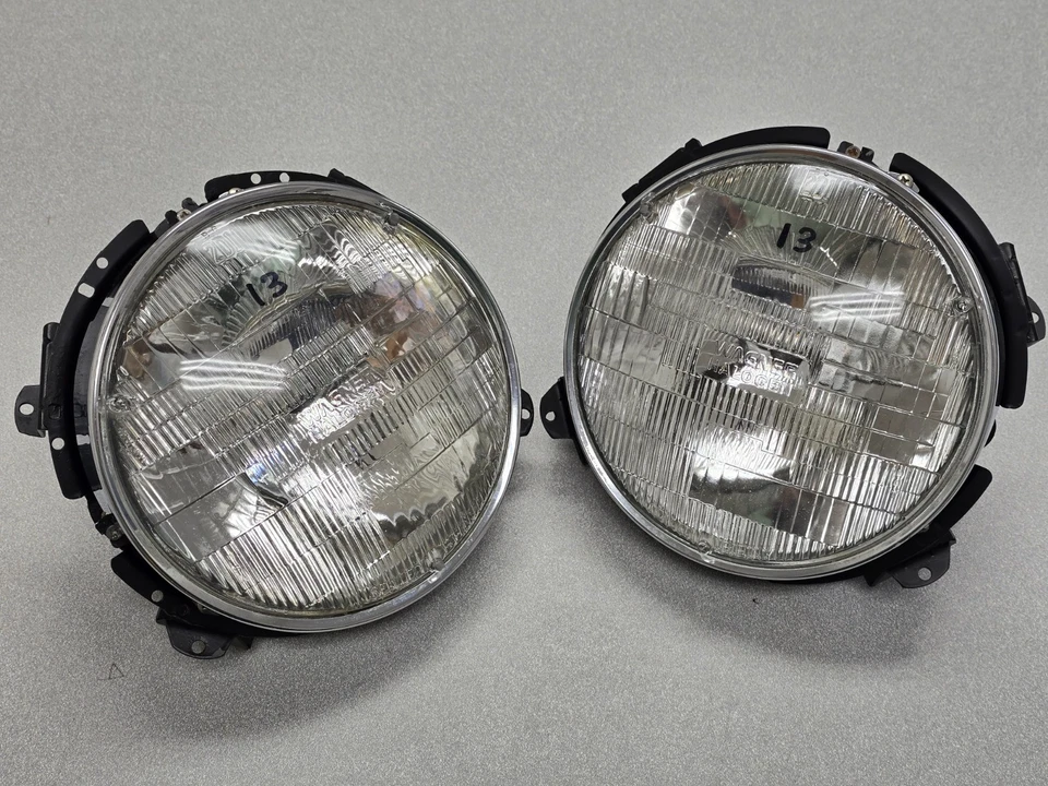 PAR DE FAROS DE HAZ SELLADO ORIGINALES RESTAURADOS PORSCHE 911 912E 930 SB3 68-86 #13 Foto 1 de 4