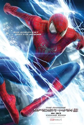 2014 The Amazing Spiderman 2 Movie Poster 11X17 Peter Parker Garfield Marvel🕷🍿