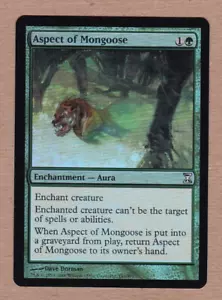 MTG - Aspect of Mongoose - Time Spiral - Uncommon EX - Foil Single Card - Picture 1 of 2