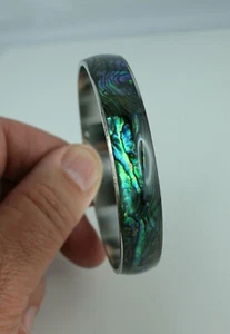 Paua Muschel Armreif  65 mm Durchmesser - Bild 1 von 2