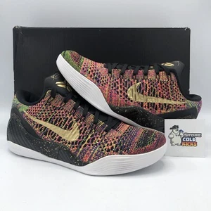 Nike Kobe 9 ID Flyknit size 8 677992-995 Mamba Grinch VII 6 5 4 3 2 1 X - Picture 1 of 10