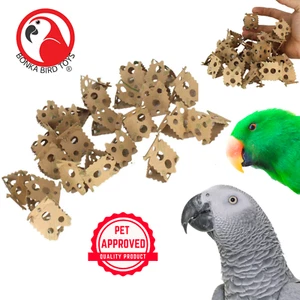 Bonka Bird Toys 1222 24 piezas tarjeta de forrajeo desmorona pie garra hágalo usted mismo juguetes jaula de loros - Imagen 1 de 7