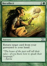 4 Recollect - LP - 10th Edition - mtg - x4 4x