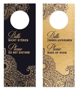 2 Pezzi Appendiabiti per Porta Targa per Porta Si prega di Non disturbare Pulire la Camera Porta - Foto 1 di 4
