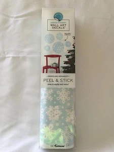 Adesivi murali fiocco di neve buccia e bastone testa di grasso Martha Stewart vacanze invernali - Foto 1 di 2
