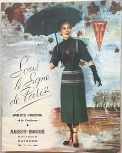 SOUS LE SIGNE DE PARIS n° 19 revue trimestrielle Automne 1952 Mode Confection - Picture 1 of 5