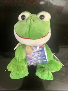 Russ Shining Stars Green Frog Plush Stuffed Animal Toy NWT - Picture 1 of 6